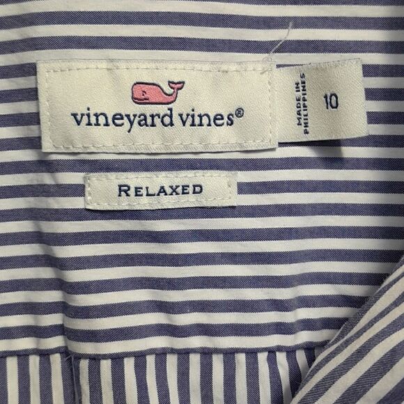 Vinyard Vines Relaxed Fit Shirt with Whale Pocket...Size 10 - Picture 2 of 7